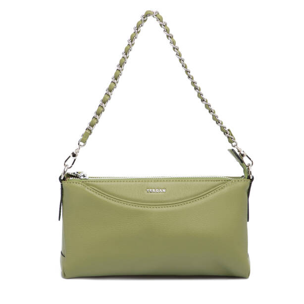 Yeşil Deri Kadın Omuz Çantası - S25K1BC79149-K2A 