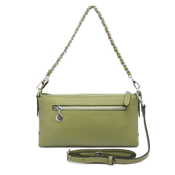 Yeşil Deri Kadın Omuz Çantası - S25K1BC79149-K2A - 3