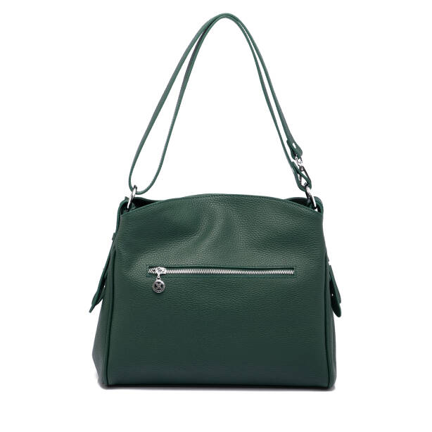 Yeşil Deri Kadın Omuz Çantası - S25K1BC79450-I5T - 3
