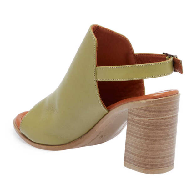 Yeşil Hakiki Deri Kadın Sandalet - K24Y1AY67243-G81 - 3