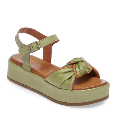 Yeşil Deri Kadın Sandalet - K24Y1SN67112-G81 - 1