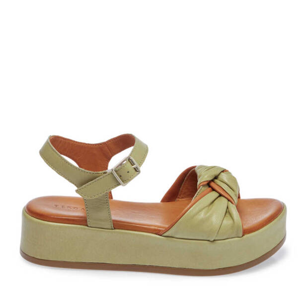 Yeşil Hakiki Deri Kadın Sandalet - K24Y1SN67112-G81 