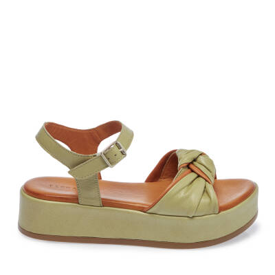 Yeşil Deri Kadın Sandalet - K24Y1SN67112-G81 - 3