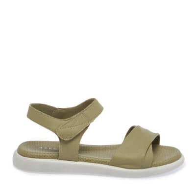 Yeşil Deri Kadın Sandalet - K24Y1SN67131-G81 - 3