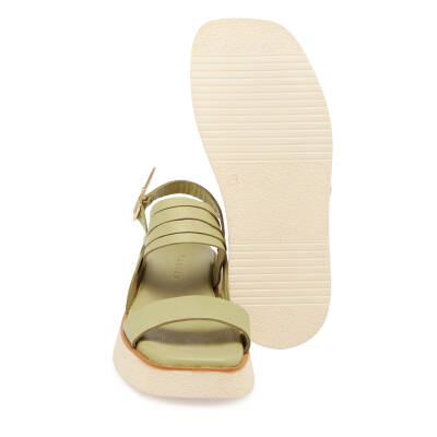  Yeşil Deri Kadın Sandalet - K24Y1SN67260-G81 - 4