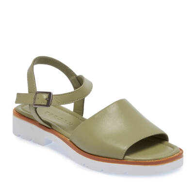 Yeşil Deri Kadın Sandalet - K24Y1SN67411-G81 
