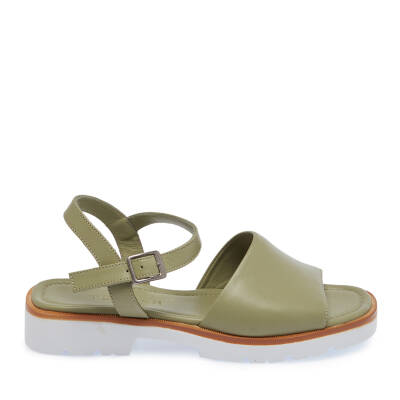 Yeşil Deri Kadın Sandalet - K24Y1SN67411-G81 - 3