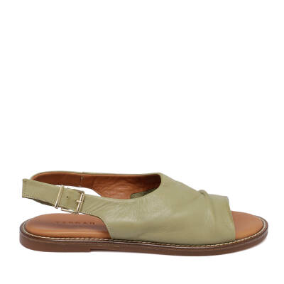 Yeşil Deri Kadın Sandalet - K24Y1SN67416-G81 - 3