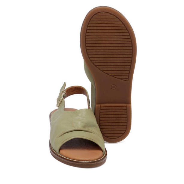 Yeşil Hakiki Deri Kadın Sandalet - K24Y1SN67416-G81 - 4