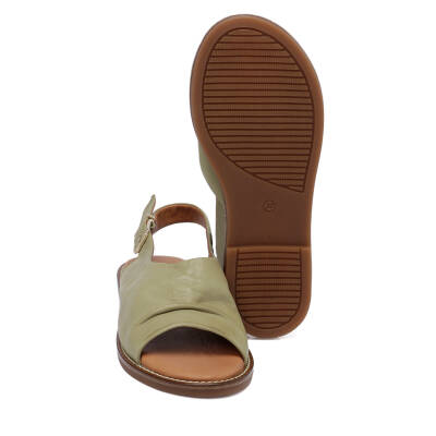 Yeşil Deri Kadın Sandalet - K24Y1SN67416-G81 - 4