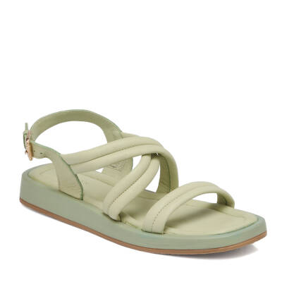 Yeşil Deri Kadın Sandalet - K24Y1SN67420-G81 