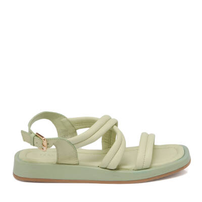 Yeşil Deri Kadın Sandalet - K24Y1SN67420-G81 - 3