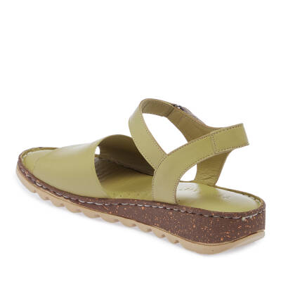 Yeşil Deri Kadın Sandalet - K25Y1SN67837-G81 - 2