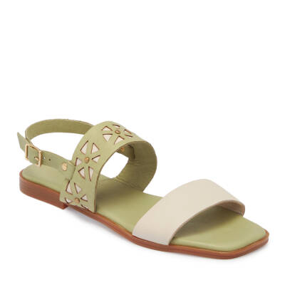 Yeşil Deri Kadın Sandalet - K25Y1SN67889-G81 - 1