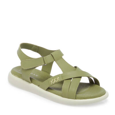 Yeşil Deri Kadın Sandalet - K25Y1SN67974-G81 