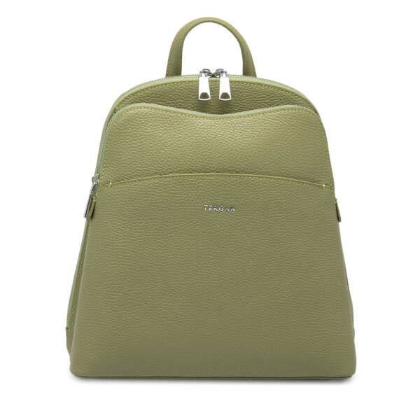 Yeşil Hakiki Deri Kadın Sırt Çantası - S1SR00079802-U5V - 1