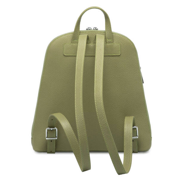 Yeşil Hakiki Deri Kadın Sırt Çantası - S1SR00079802-U5V - 3
