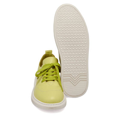 Yeşil Deri Kadın Sneaker - K24I1AY67093-G81 - 4
