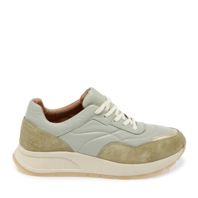  Yeşil Deri Kadın Sneaker - K24I1AY67304-O48 - 3