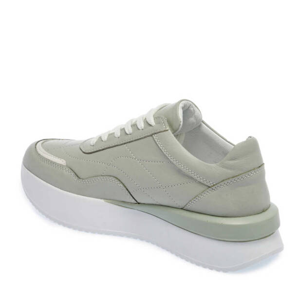 Yeşil Deri Kadın Sneaker - K24I1AY67314-G81 - 2