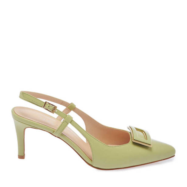 Yeşil Deri Kadın Stiletto - K24I1AY67189-G81 - 3