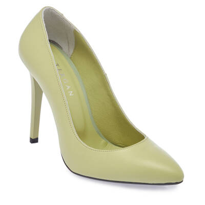 Yeşil Deri Kadın Stiletto - K24I1AY67482-S1X 