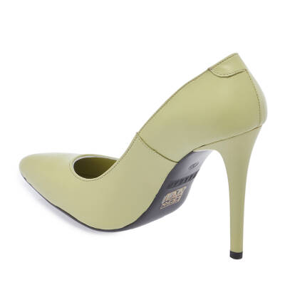 Yeşil Deri Kadın Stiletto - K24I1AY67482-S1X - 2