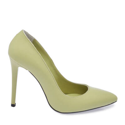 Yeşil Deri Kadın Stiletto - K24I1AY67482-S1X - 3