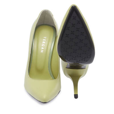 Yeşil Deri Kadın Stiletto - K24I1AY67482-S1X - 4