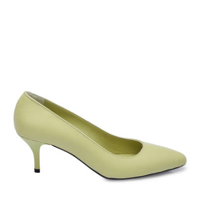 Yeşil Deri Kadın Stiletto - K24S1AY67737-S1X - 3