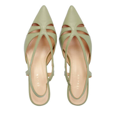 Yeşil Deri Kadın Stiletto - K25Y1AY67804-G81 - 5