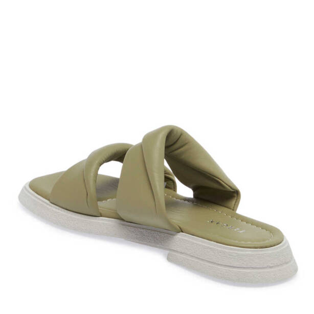 Yeşil Deri Kadın Terlik - K24Y1TR67130-G81 - 2