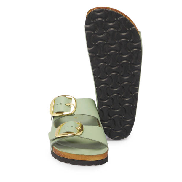 Yeşil Hakiki Deri Kadın Terlik - K25Y1TR67999-G81 - 4