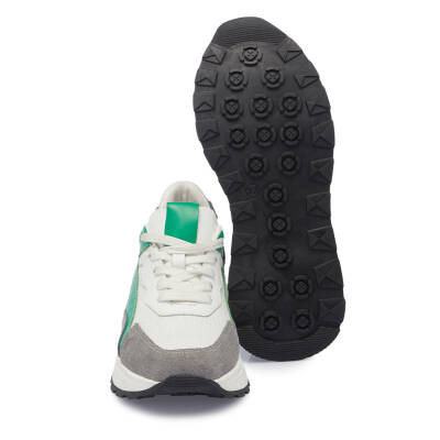  Yeşil Deri-Tekstil Kadın Sneaker - K24I1AY67111-Q5Z - 4