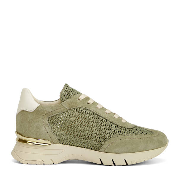 Yeşil Deri-Tekstil Kadın Sneaker - K26I1AY68621-S2W 