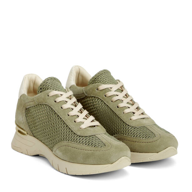 Yeşil Deri-Tekstil Kadın Sneaker - K26I1AY68621-S2W - 2