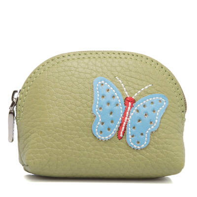Yeşil Deri Unisex Bozuk Paralık - S1BP00000156-C47 