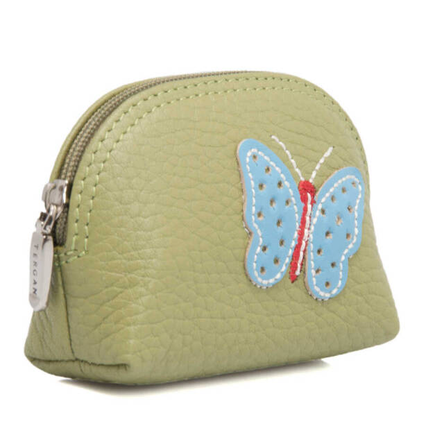 Yeşil Deri Unisex Bozuk Paralık - S1BP00000156-C47 - 2