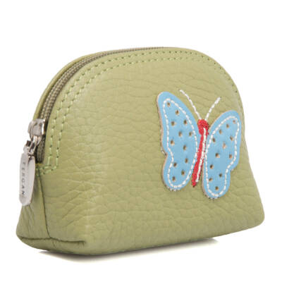 Yeşil Deri Unisex Bozuk Paralık - S1BP00000156-C47 - 2