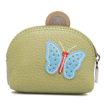 Yeşil Deri Unisex Bozuk Paralık - S1BP00000156-C47 - 3