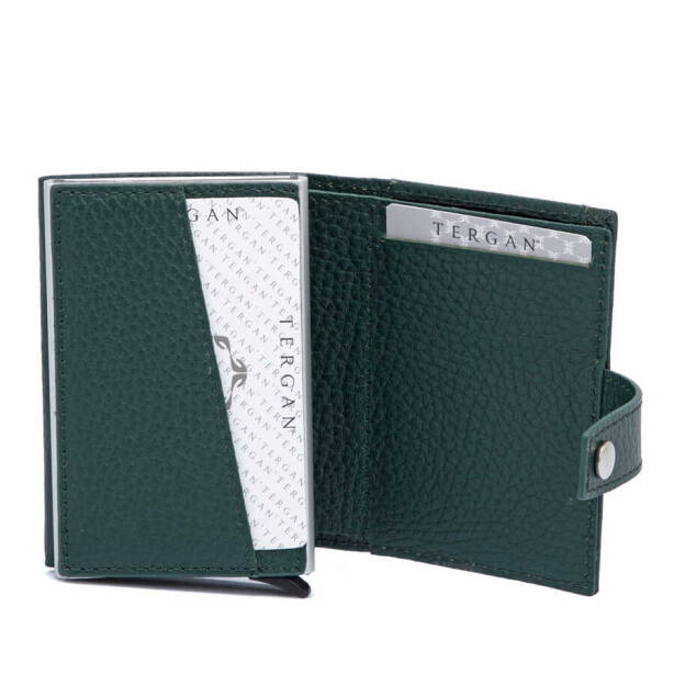 Yeşil Hakiki Deri Unisex Kredi Kartlık - S1KK00000263-I5T - 2