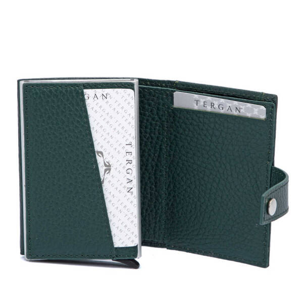 Yeşil Hakiki Deri Unisex Kredi Kartlık - S1KK00000263-I5T - 2