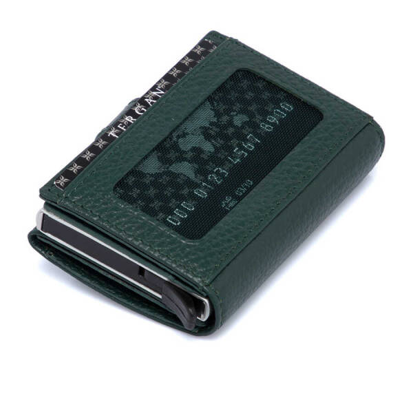 Yeşil Hakiki Deri Unisex Kredi Kartlık - S1KK00000263-I5T - 4