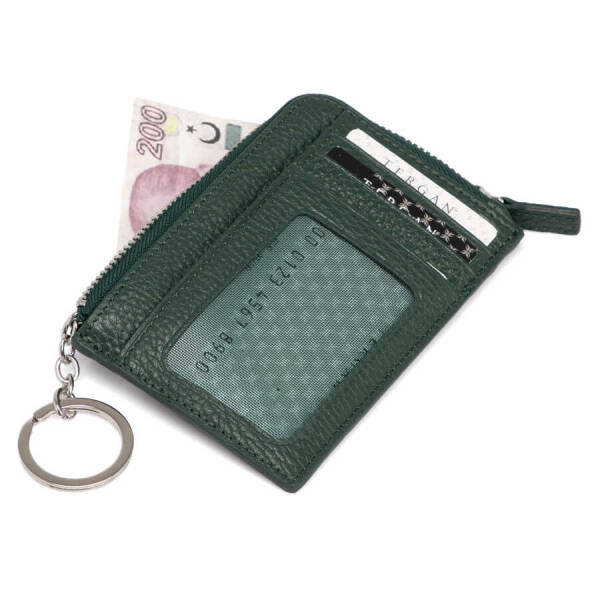 Yeşil Hakiki Deri Unisex Kredi Kartlık - S1KK00000265-I5T - 2