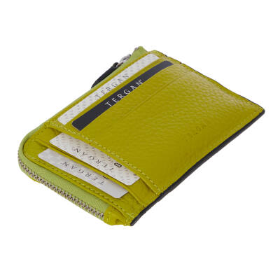  Yeşil Deri Unisex Kredi Kartlık - S1KK00000265-T7A 