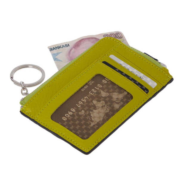 Yeşil Hakiki Deri Unisex Kredi Kartlık - S1KK00000265-T7A - 2