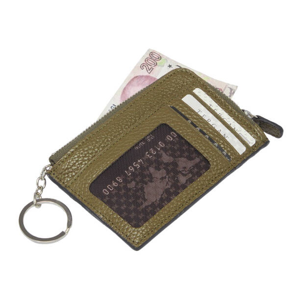 Yeşil Deri Unisex Kredi Kartlık - S1KK00000265-T7N - 2