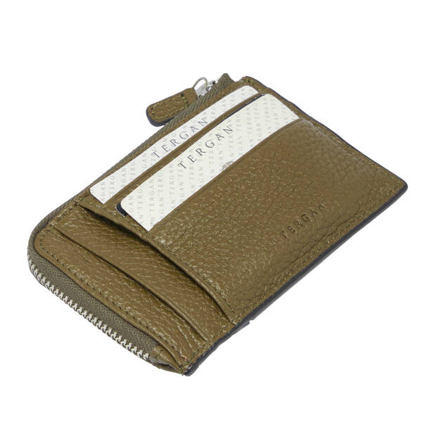 Yeşil Hakiki Deri Unisex Kredi Kartlık - S1KK00000265-T7N 