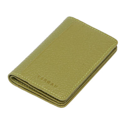  Yeşil Deri Unisex Kredi Kartlık - S1KK00001601-G8Z 