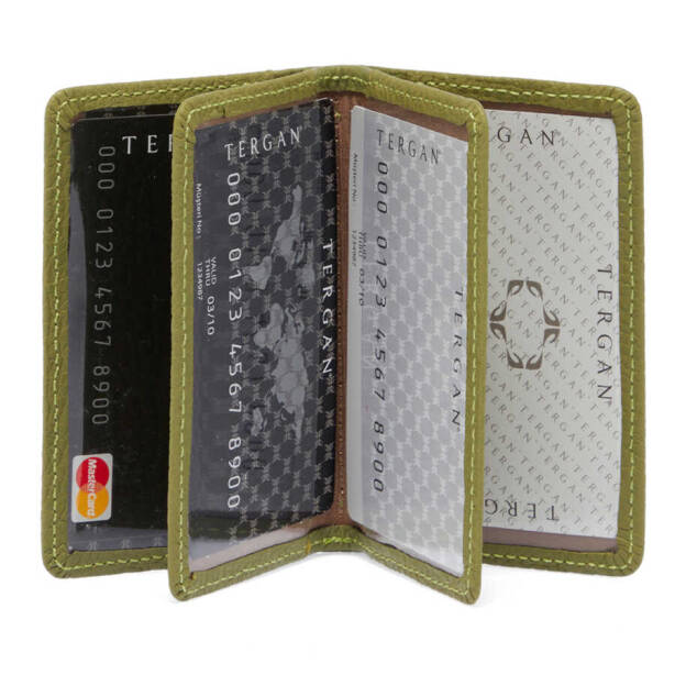 Yeşil Deri Unisex Kredi Kartlık - S1KK00001601-G8Z - 2